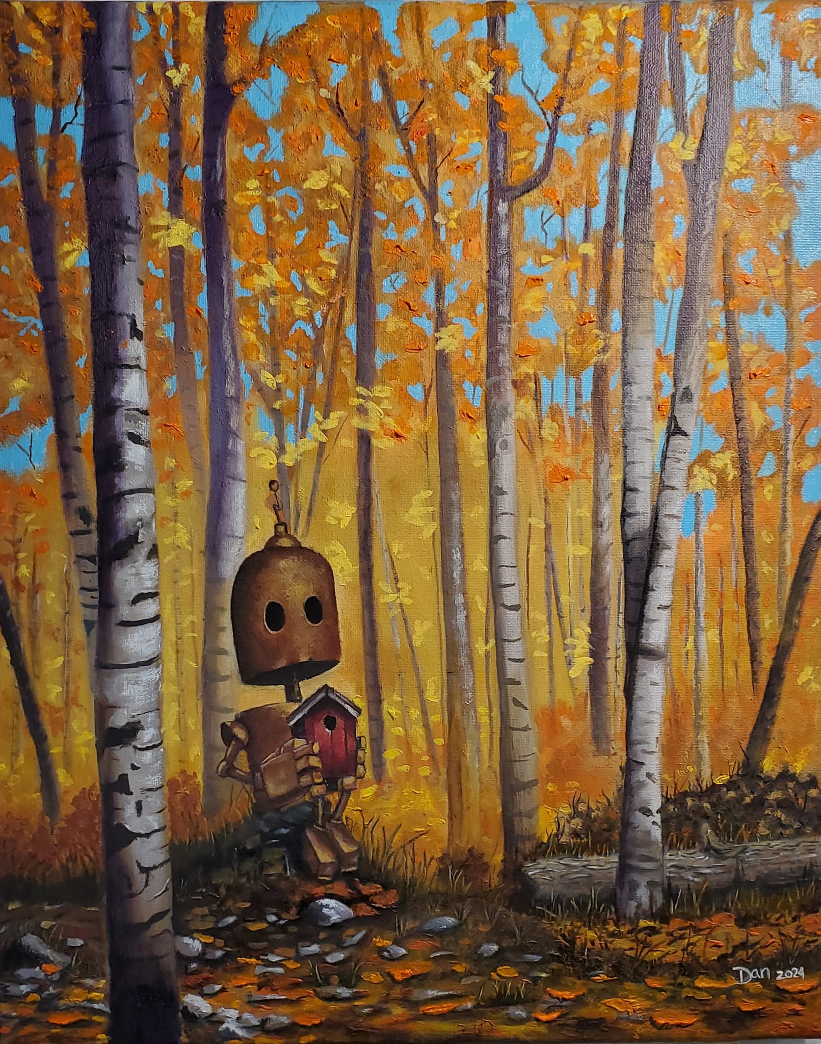 Peinture atelier Mea Setis Saint-Eustache